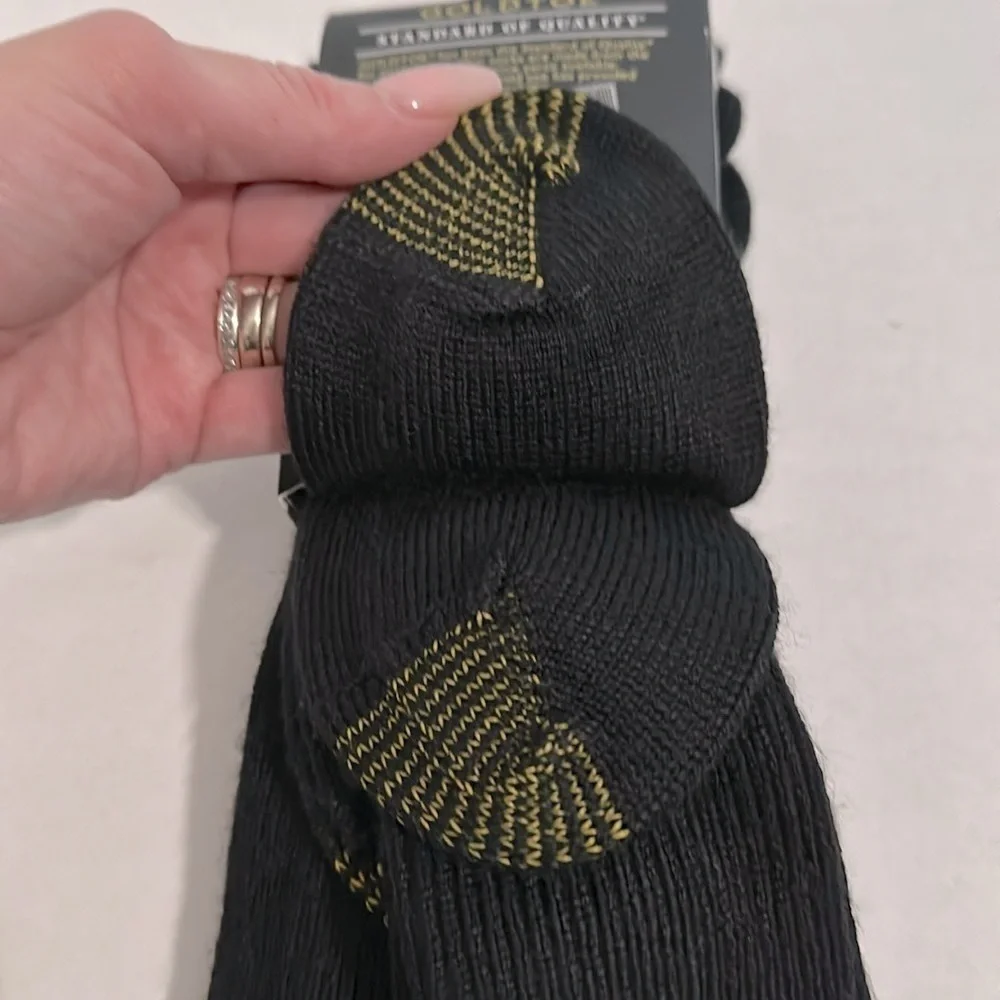Gold Toe Casual Aquafx Fluffies 3 Pair Crew Socks Mens black